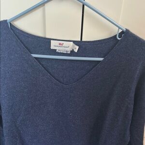 Vineyard Vines Blue 3/4 Sleeve Blouse